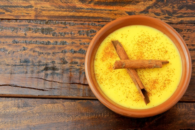 Curau, creme de milho doce e sobremesa típico da culinária brasileira