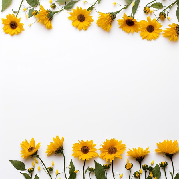 Foto curiosos bordes de girasol área de copia crujiente