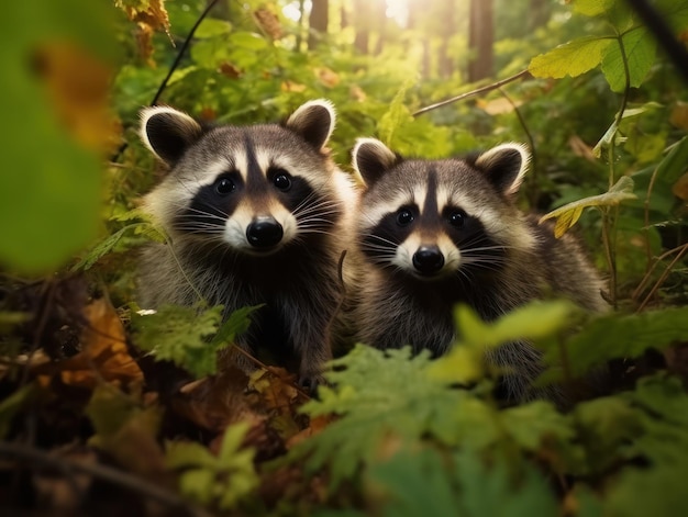 Curious Raccoon Um encontro aventureiro no deserto