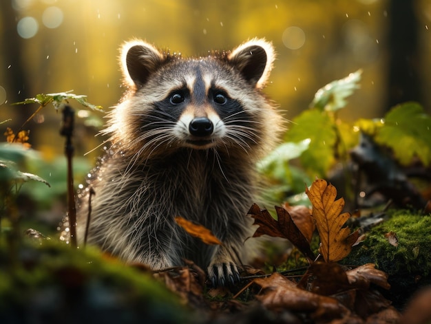 Curious Raccoon Um encontro aventureiro no deserto