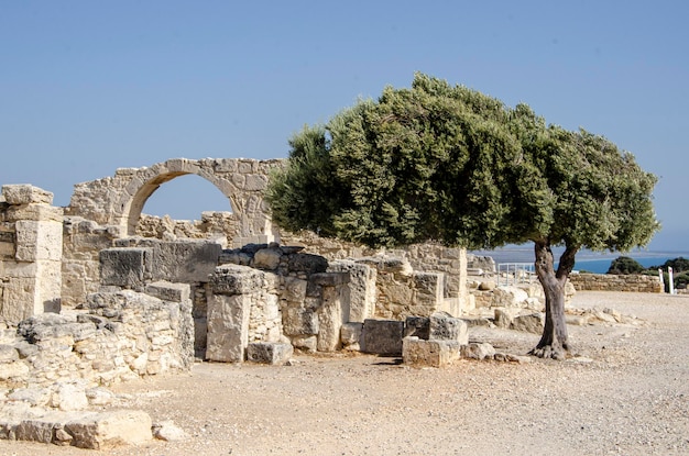 Curium kourion cidade grega antiga chipre sítio arqueológico de limassol fórum nymphaeum