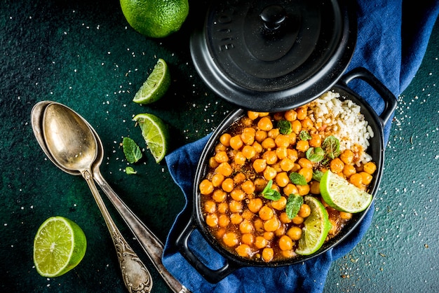 Curry de camote y garbanzos