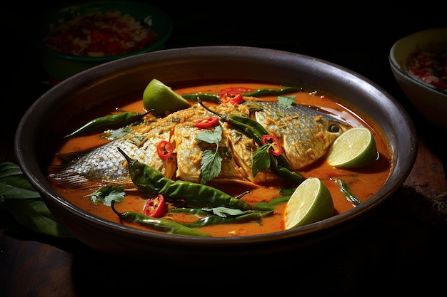 Curry de peixe Uma serenata picante