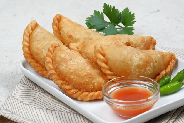 curry puff karipap o Pastel Goreng es pastelería popular en Indonesia