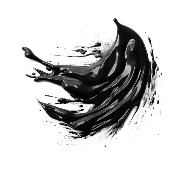 Curso de pintura a óleo preto Ilustração AI GenerativexA