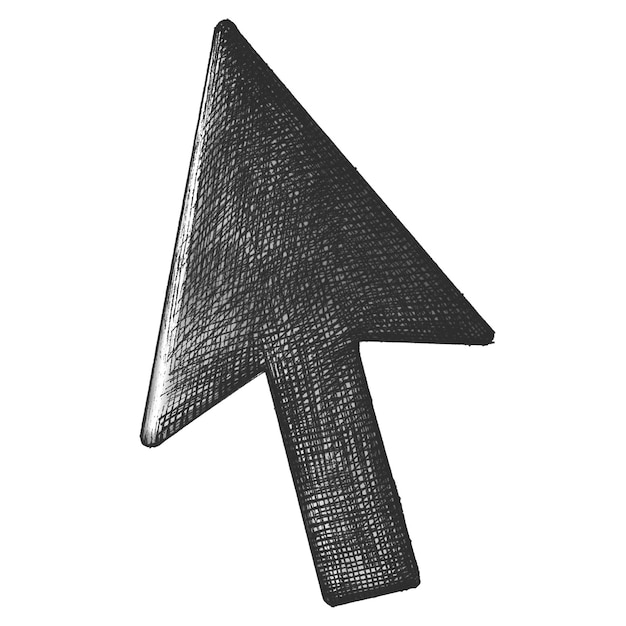 El cursor de dibujos animados Png es un clipart vintage.