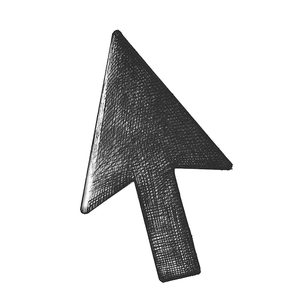 El cursor del ratón png ilustración de pegatinas vintage fondo transparente