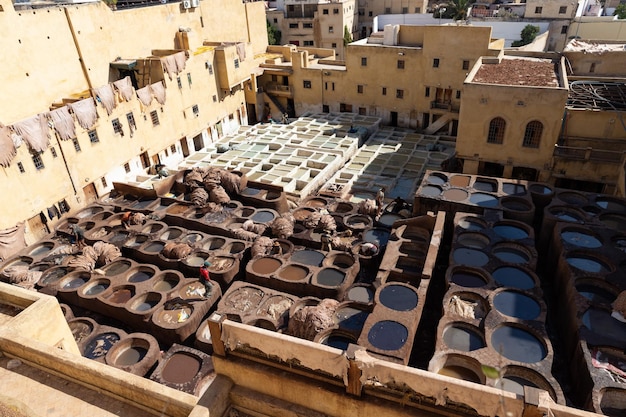 Curtiduría Chouara en Fez Marruecos