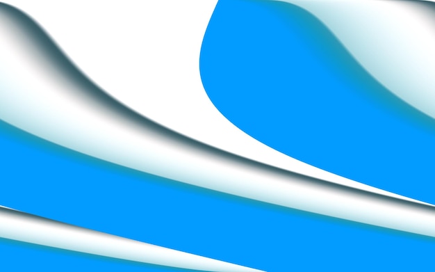 Curva branca azul dinâmica, fundo abstrato gradiente vibrante