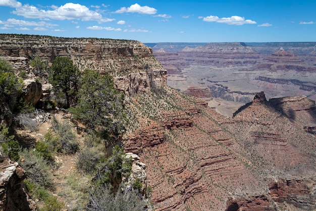 Curva de herradura de arizona en el gran cañón gran cañón parque nacional del río colorado famoso lugar de senderismo ...