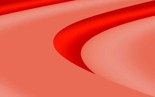 Curva laranja vermelha dinâmica, fundo abstrato gradiente vibrante