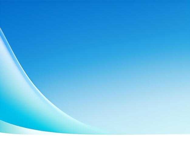 Curva de ombre azul de foto libre en un vector de fondo azul claro
