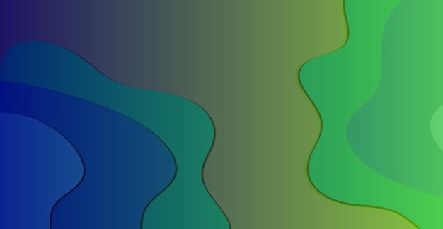 Las curvas azules y las olas del mar van de suave a oscuro estilo de diseño de fondo vectorial abstracto