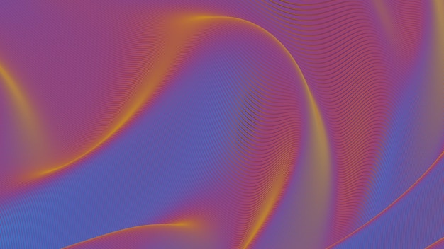 Curvas gradientes abstractas con tonos azules y púrpuras vibrantes
