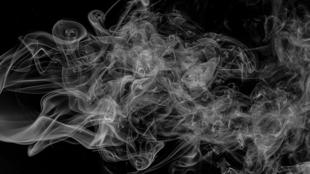 Foto curvas de humo y ondas de fondo abstractas