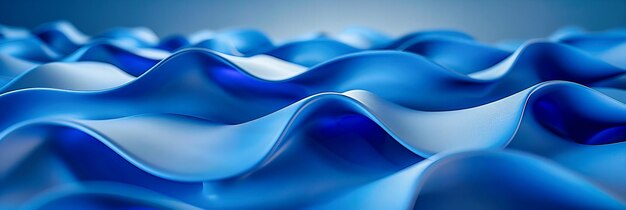 Curvas suaves e elegância texturizada Desenho abstrato Imitando ondas e tecido Uma mistura de arte e natureza em azul