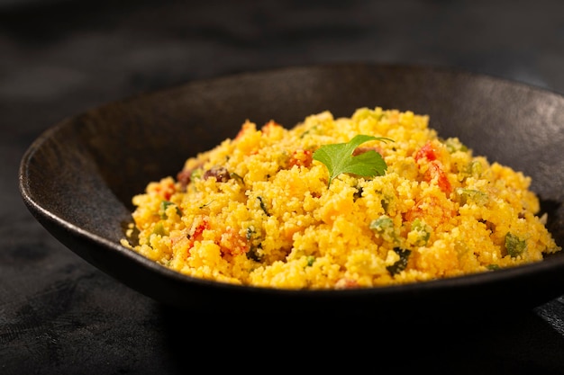 Foto cuscuz. comidas típicas do nordeste do brasil.