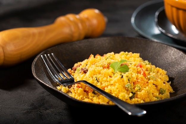 Cuscuz. Comidas típicas do Nordeste do Brasil.