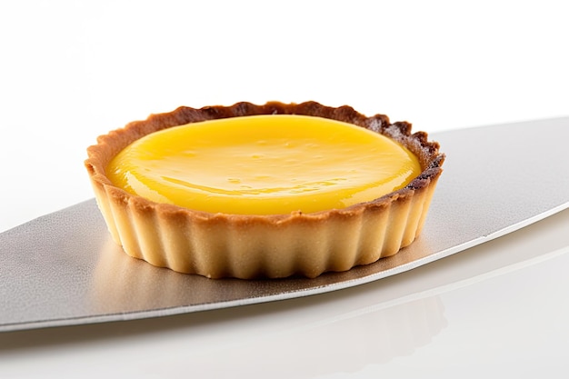 Custard Tart Macao Pie Macau Sweet Dessert Egg Pastry Pastel de Nata Abstrakte generative KI-Illustration