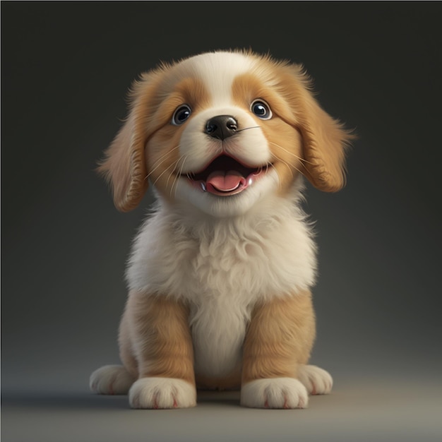 CUTE 3D Hund und Welpe