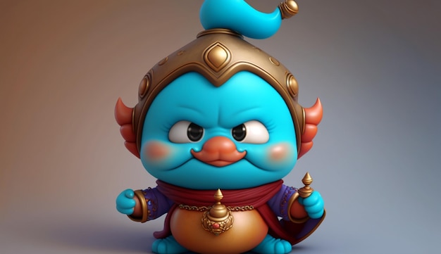 Cute Cartoon Genie Character IA generativa