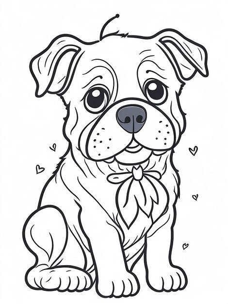 Cute Cartoon Welpe und Hund Illustraton