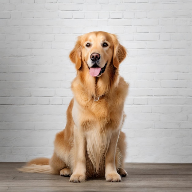 Cute cena de foto de cão marrom e branco