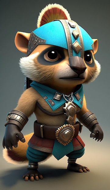 Guerreiro Animal De Papagaio Fofo Modelo De Jogo 3d Ai Generativo  Ilustração Stock - Ilustração de modelar, marketing: 271101844