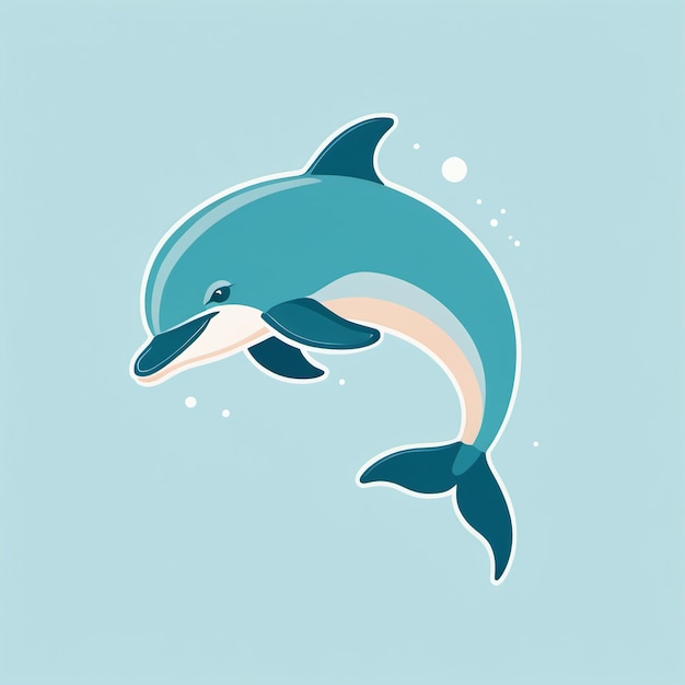 Cute Delphin Cartoon liebenswerte Illustration