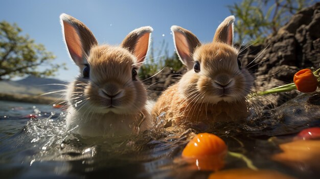 cute_easter_bunnies_hunting_easter_eggs_underwater