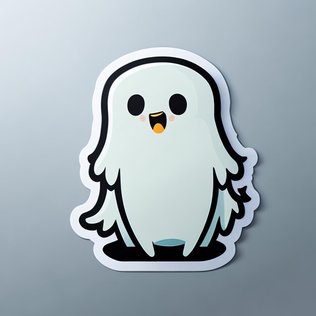 Foto cute ghost sticker 4 (em inglês)