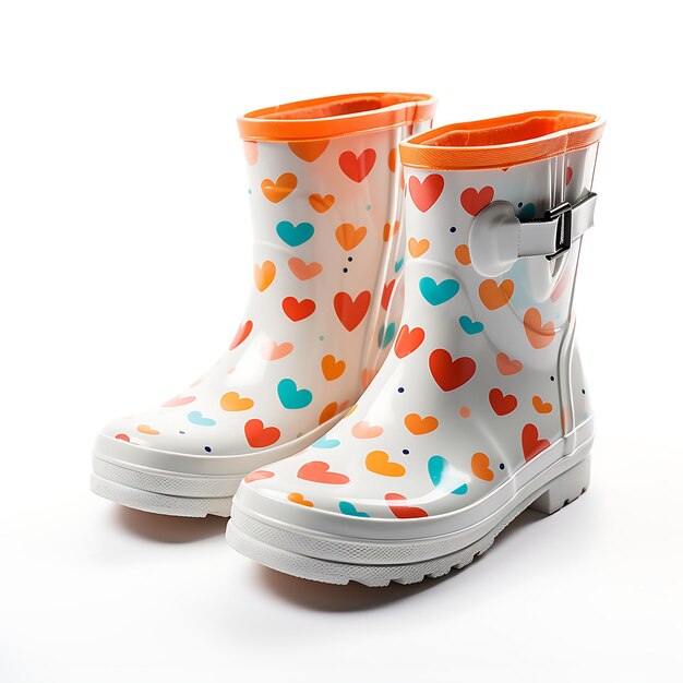 Cute Ideen Regenstiefel für Kinder mit Gummi-Material bunte Muster kreatives neues Konzept-Design