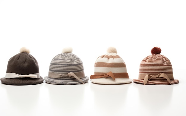 Cute Infant Cap Showcase em um fundo branco