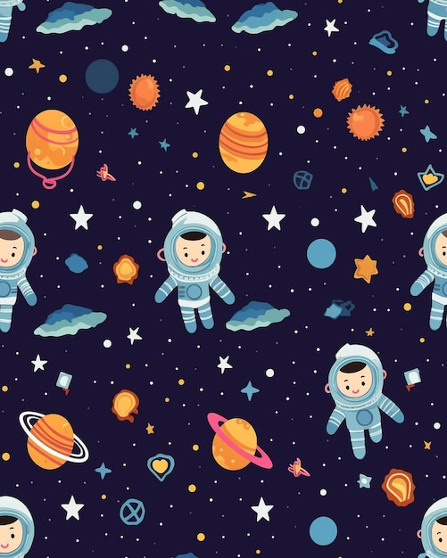 Foto cute kawaii astronaut junge auf der seite des buches