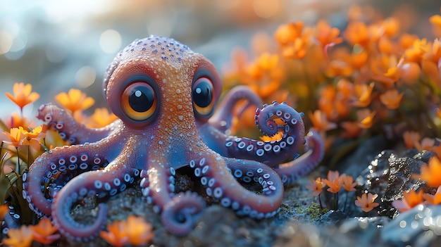 Foto cute octopus