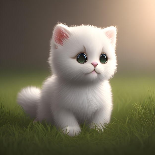 Cute tiny kitty corgi cub IA generativa