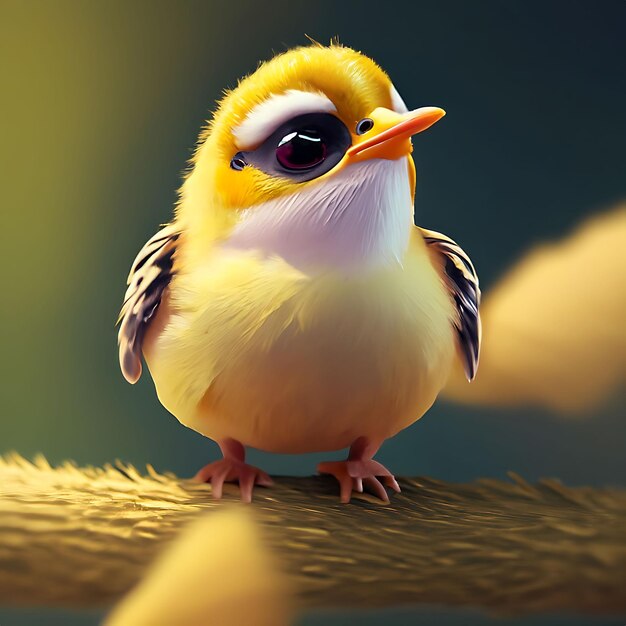 Cute Tweety Bird AI gerado