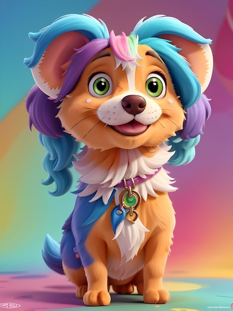 cutedog nft con colorido