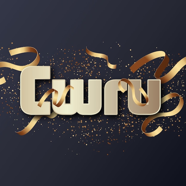 Cwru-Texteffekt Gold JPG attraktives Hintergrundkartenfoto