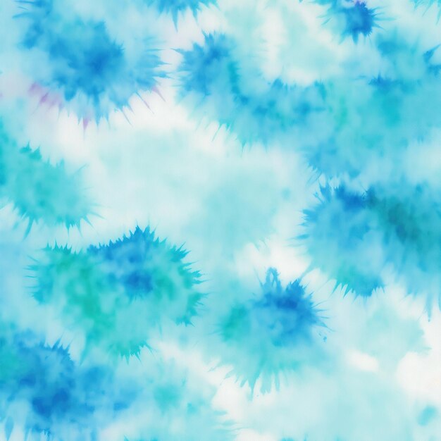 Cyan Tie Dye Farbiger Aquarell-Hintergrund