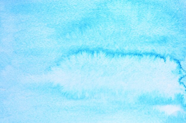 Foto cyanblauer aquarellhintergrund mit papierbeschaffenheit. rasterdarstellung