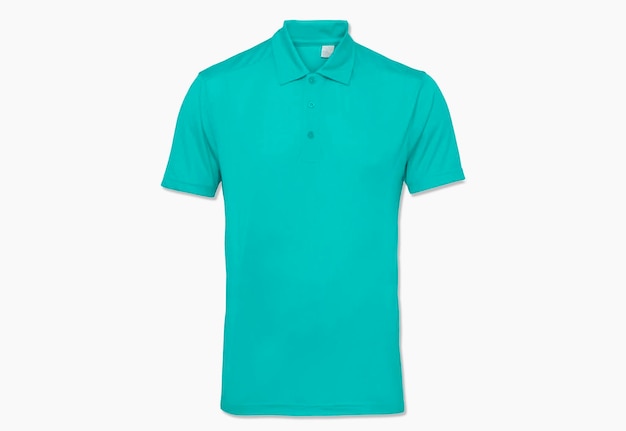 Cyanfarbenes Poloshirt für Mockup