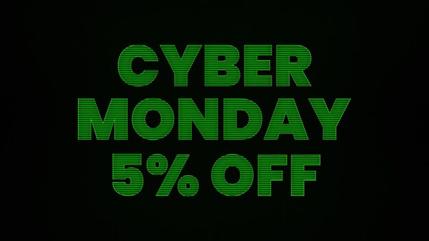 Cyber Monday 5 por ciento de descuento