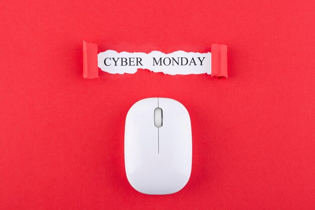 Cyber-Monday-Zusammensetzung von oben