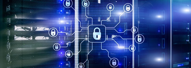 Cyber-Sicherheit Datenschutz Informationen Datenschutz Internet- und Technologiekonzept