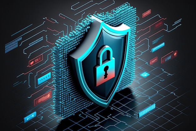 Cyber-Sicherheit und digitaler Datenschutz konzeptionell