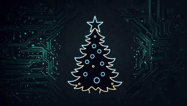 Cyber Weihnachtswandpapier