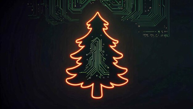 Foto cyber weihnachtswandpapier