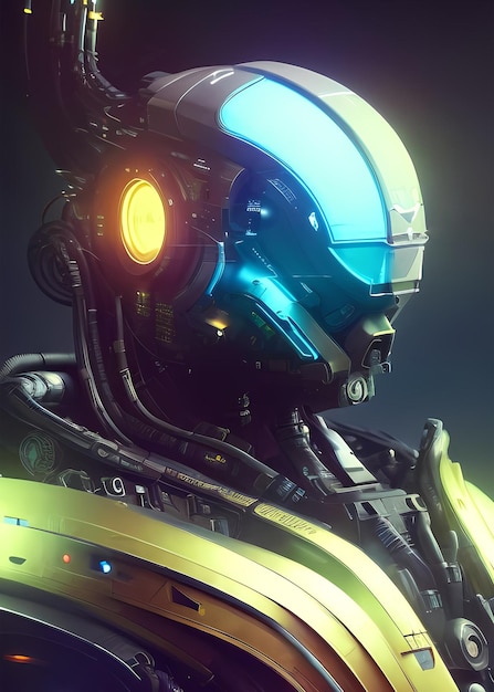Cyberpunk-Alien-Roboter R58