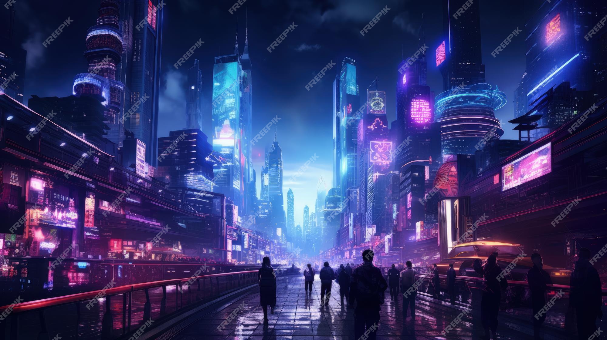 Você viveria nessa cidade futurista? #trending #fyp #cyberpunk #futuri